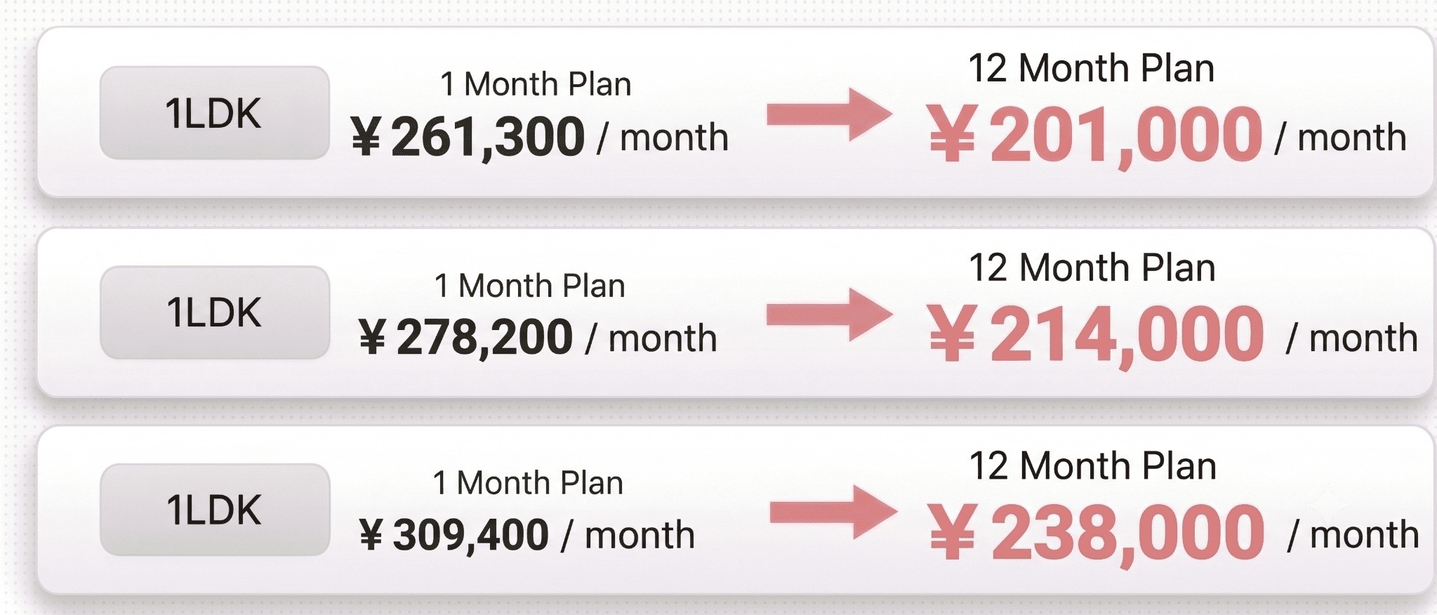 *The prices shown are examples. We will provide a customized quote based on your desired lease term, so please feel free to contact us.