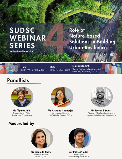 Moderated session on Role of NbS in building urban resilience