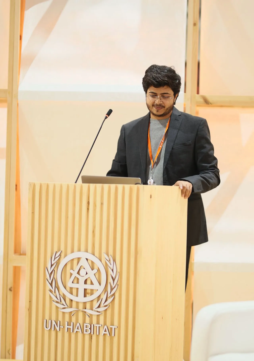 Paritosh moderating a session at World Urban Forum 2024 at Cairo Egypt