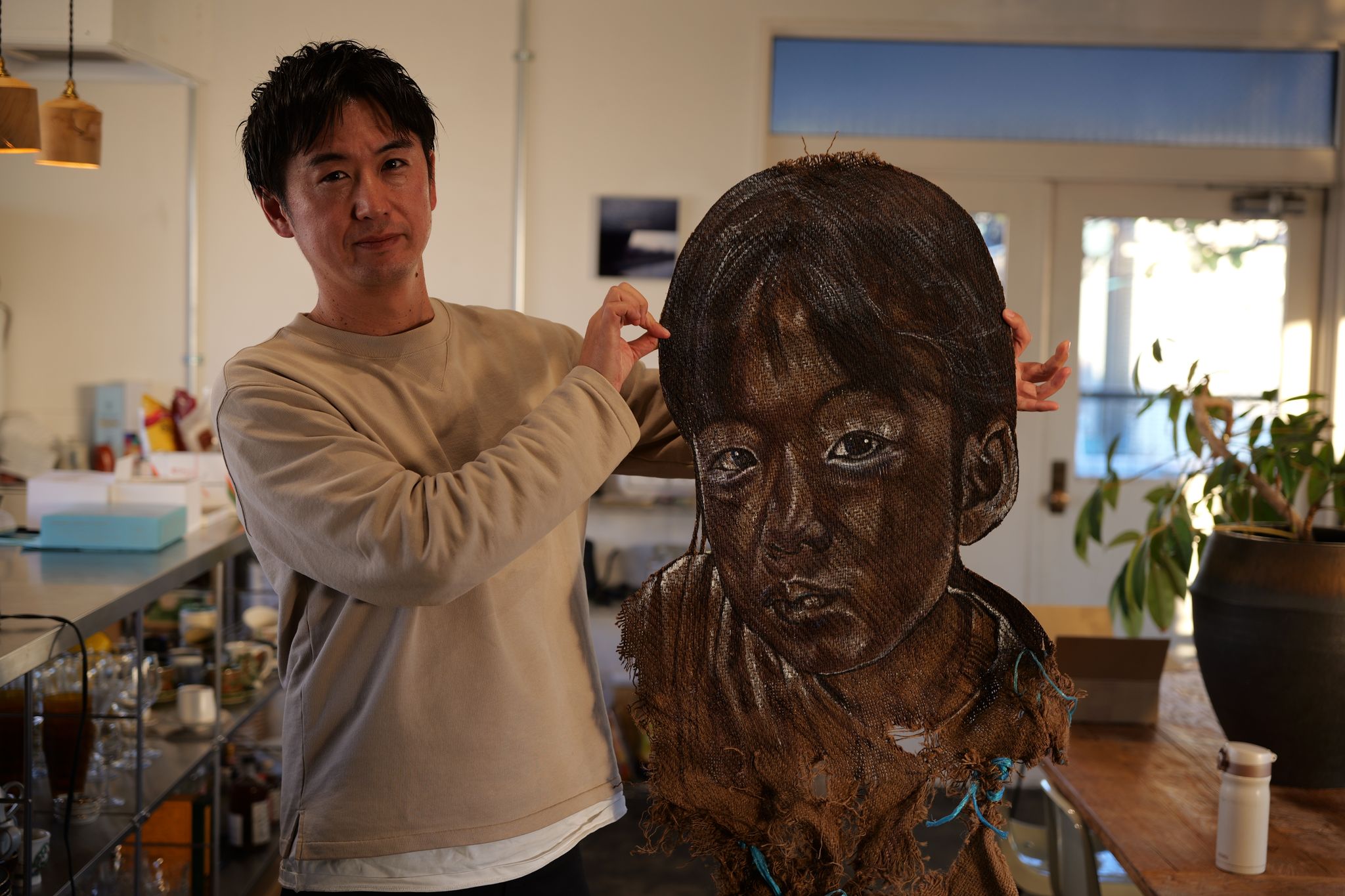 Jean Davidが描いた、水口さんの息子の絵