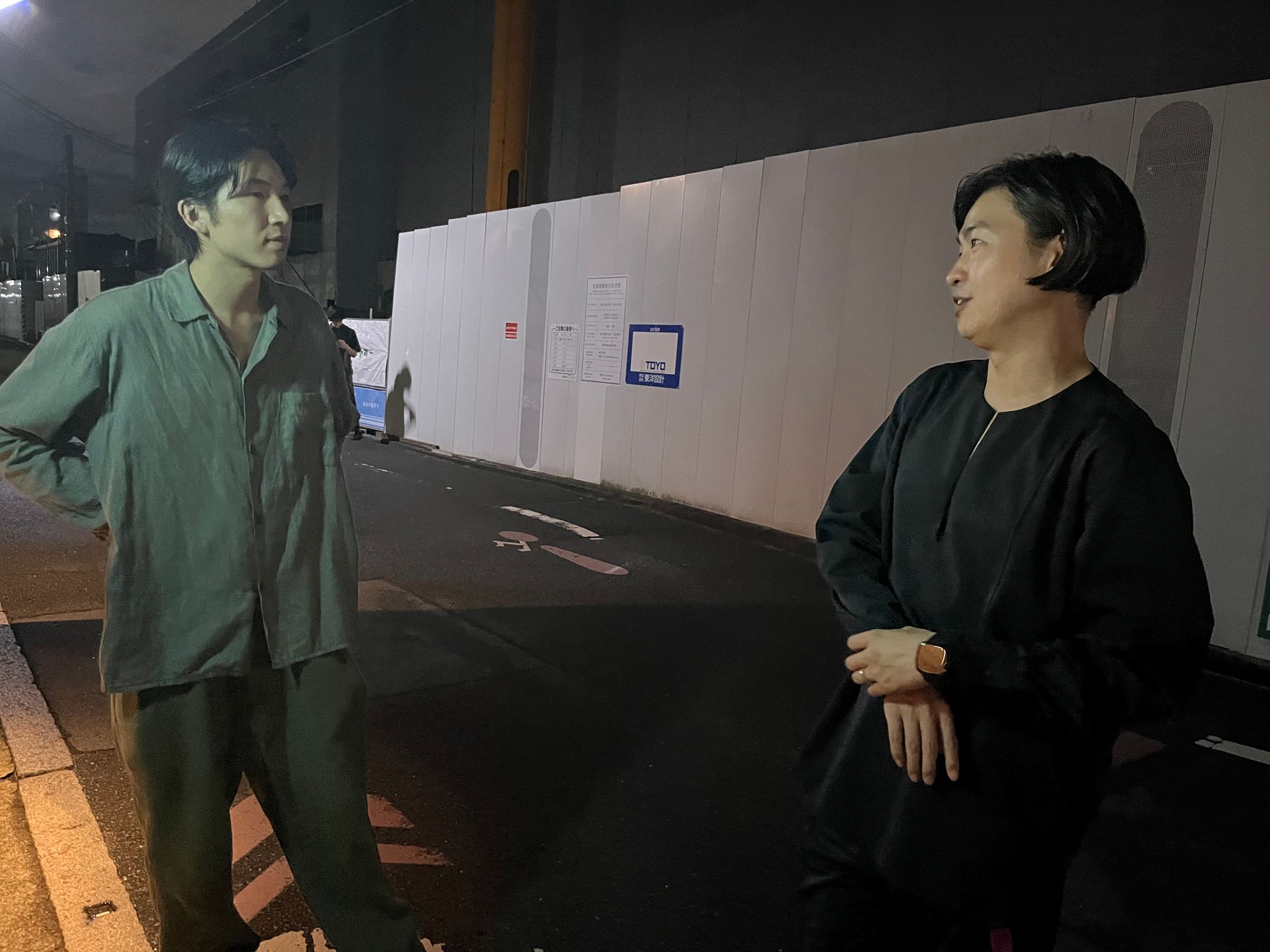 Residence owner Mr. Takeda and YC Kazuki at Farewell party for Paul