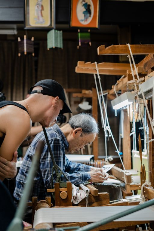 A look inside the Paul Tango Chirimen factory tour.