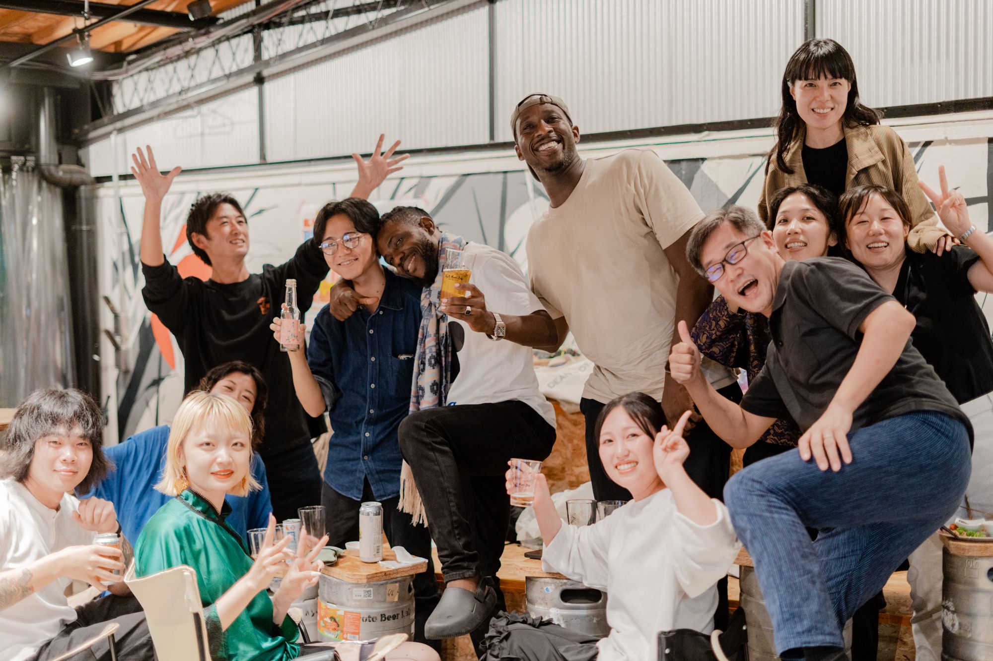 Jean David Nkot　welcomepartyの様子 