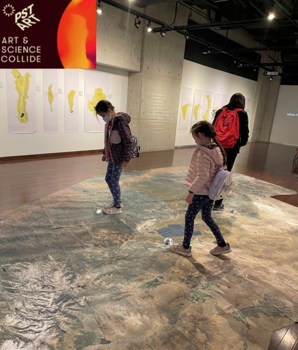 図３．Art & Science Collideの展示風景
Helen & Newton Harrison "California Work" @ San Diego Public Library 2024