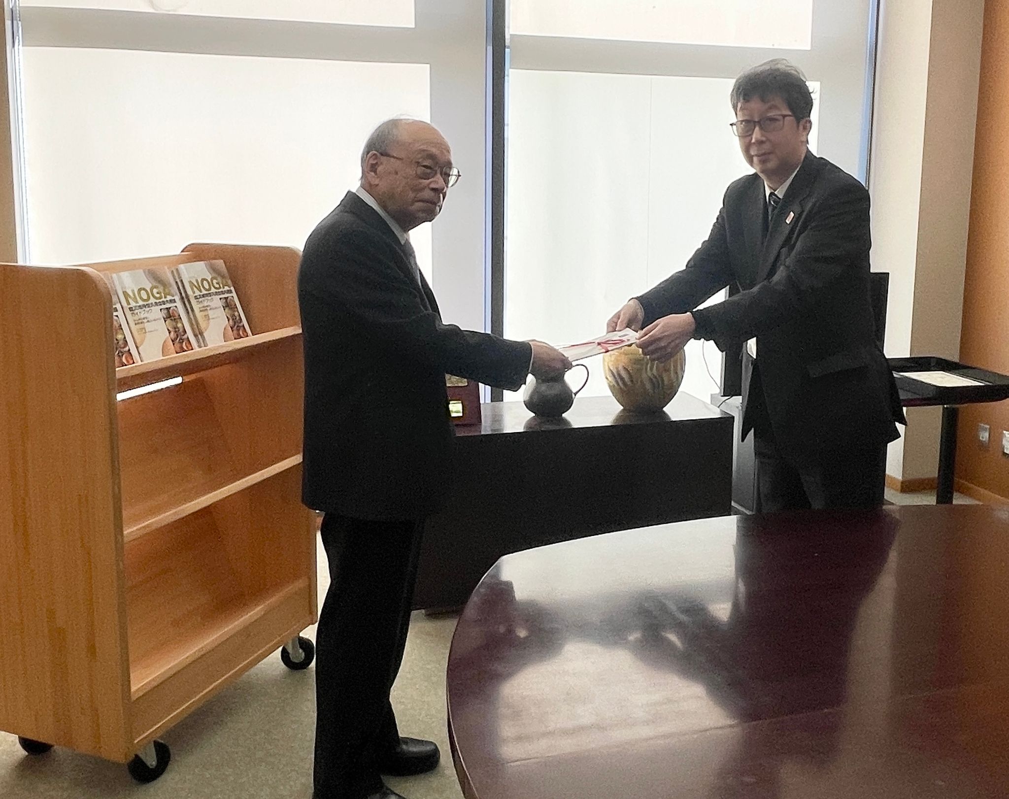 益成 誠館長と児玉和久名誉理事長
