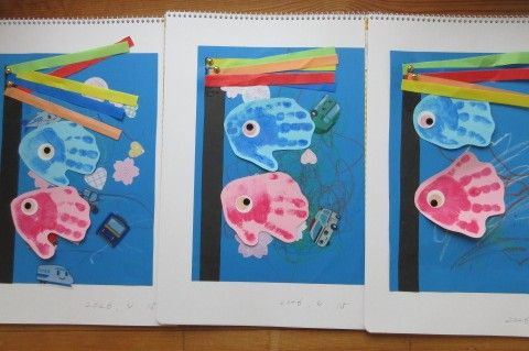 子ども達の力作（成長の記録）は、スクラップにして年度末にお渡しいたしますね。お楽しみに。