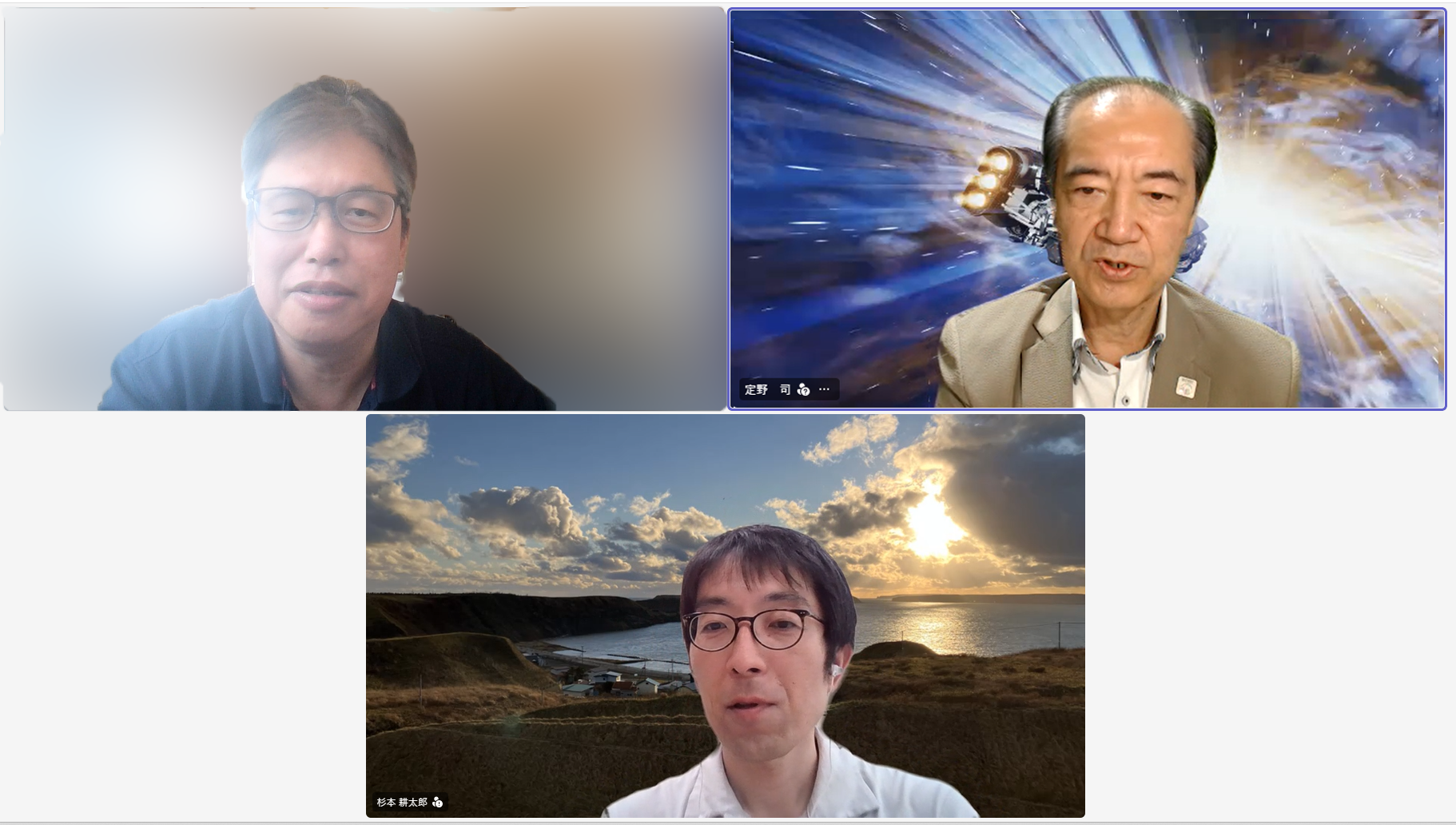 インタビューの様子