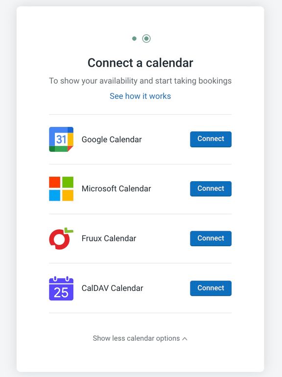 Show more calendar options