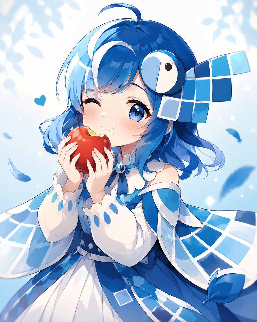 Enjoy the sweetness of the apple.