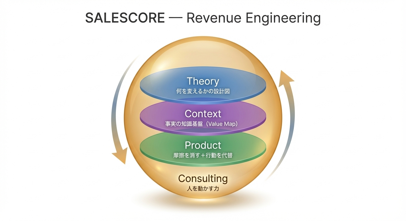 SALESCORE — Revenue Engineering 4つのレイヤー