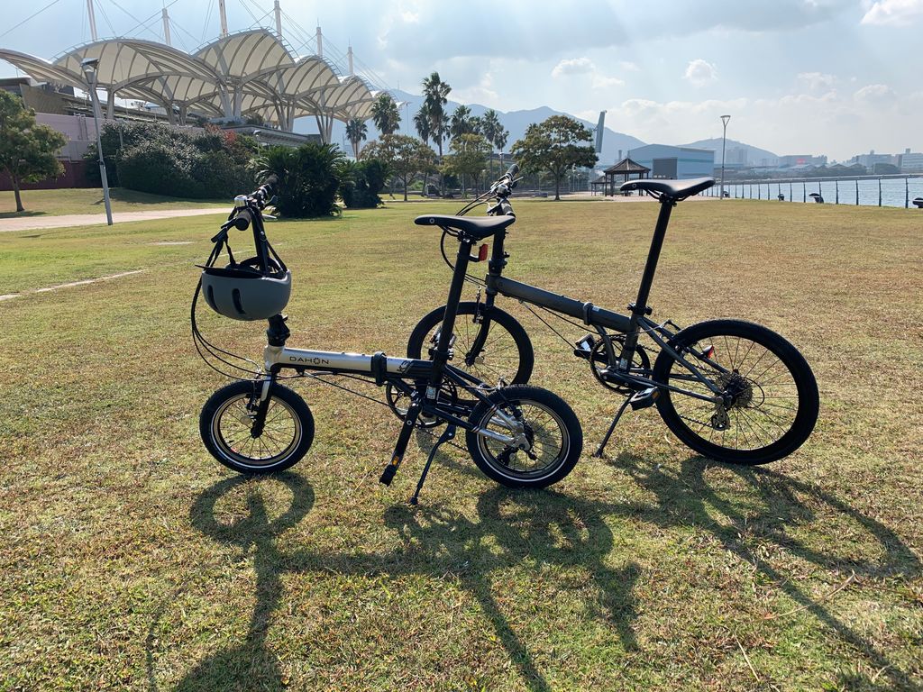 日差しを浴びながらサイクリング