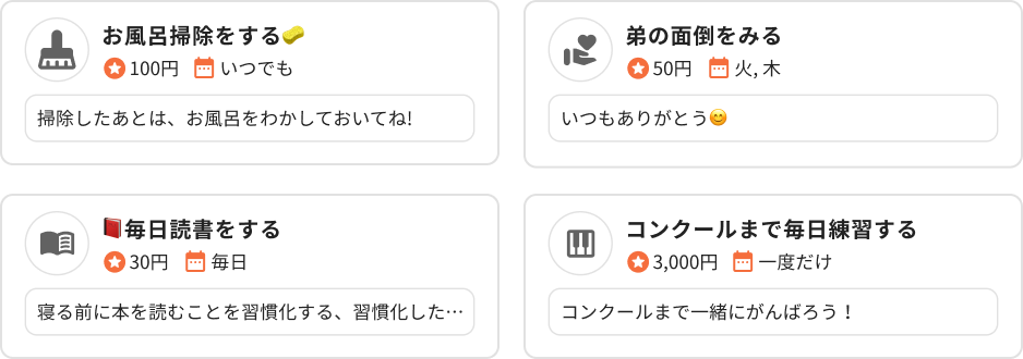 仕事内容の例