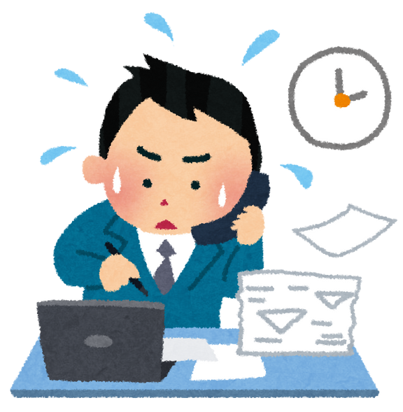 図3. 連絡業務で忙しい人の図