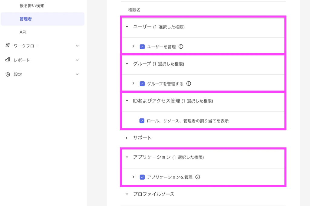 一つのロールで管理する必要はありません。複数のロールを組み合わせて上記の権限を持っているユーザーでAPIトークンを作成できればOKです