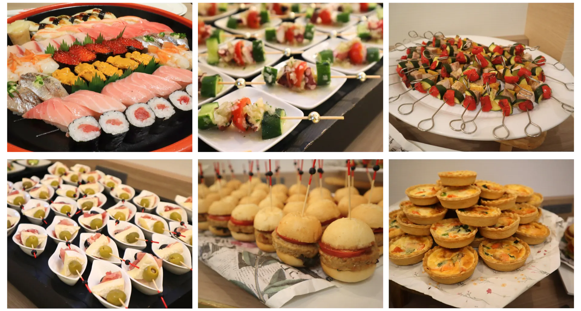 ▲当日は美味しいお寿司と軽食をご用意