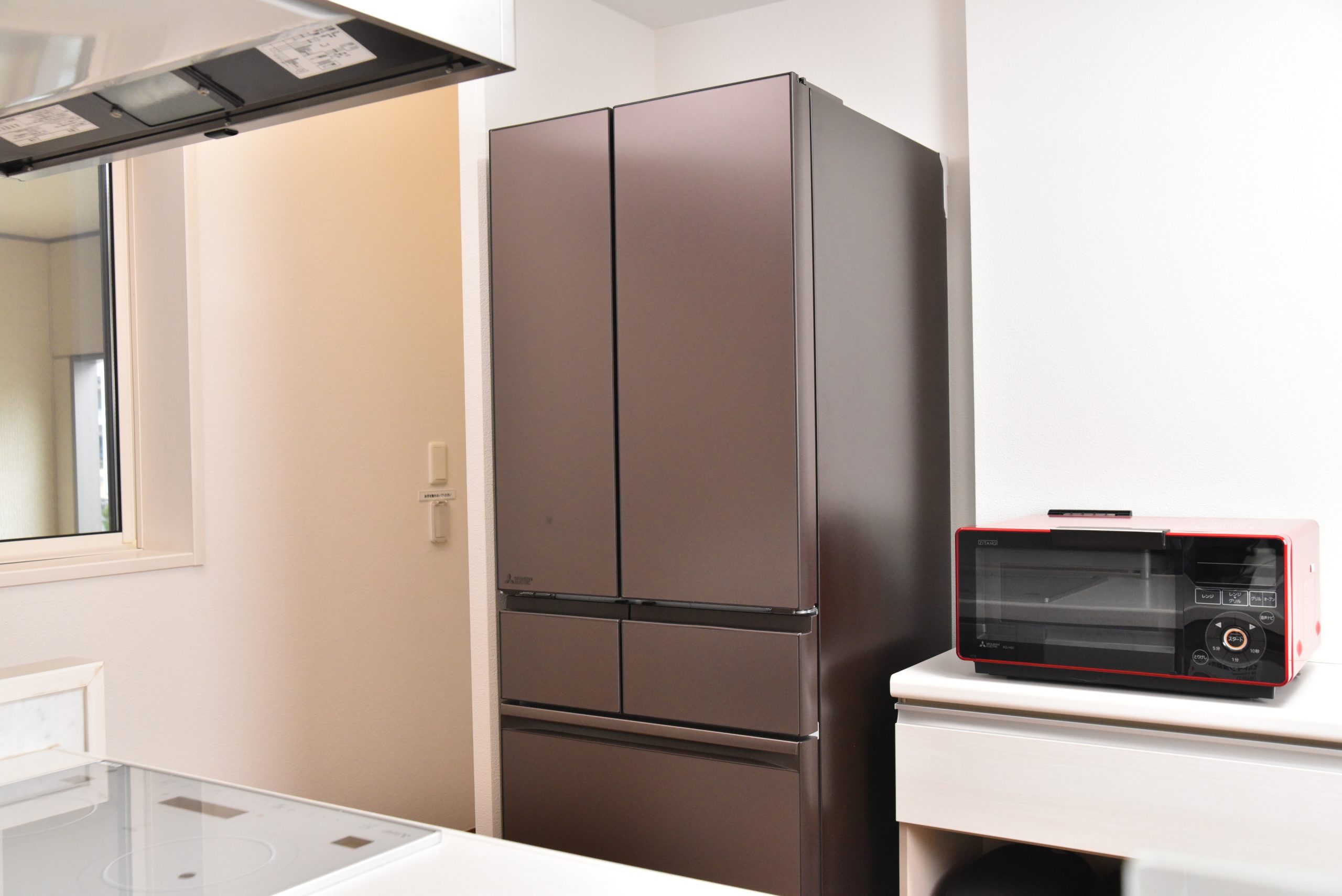 キッチンにある冷蔵庫