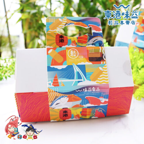 【東港味益。鬆品專賣】E13超級捲禮盒(一口鮪魚鬆蛋捲/櫻蝦紅)