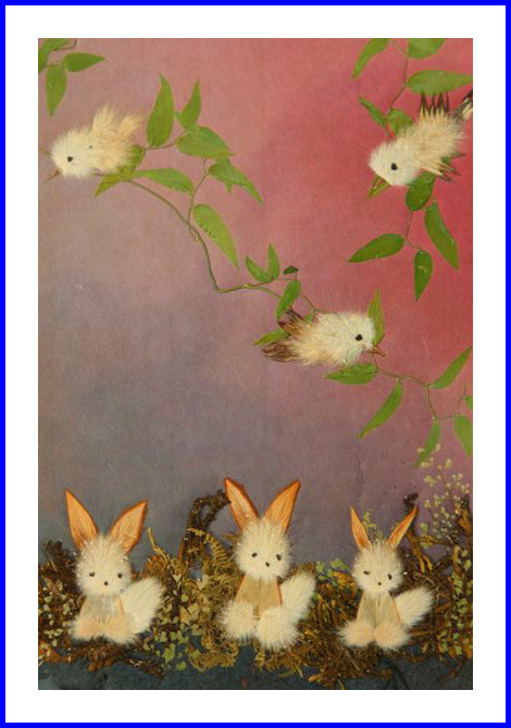 メンバーズギャラリー 押し花額入り うさぎのダンス ナビトモ