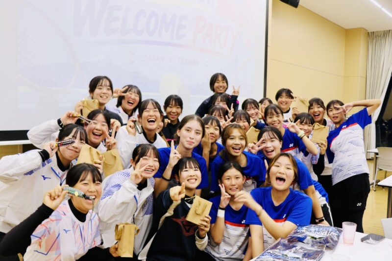 女子ソフトテニス部、台湾中高生とのソフトテニス国際親善試合を行いました！