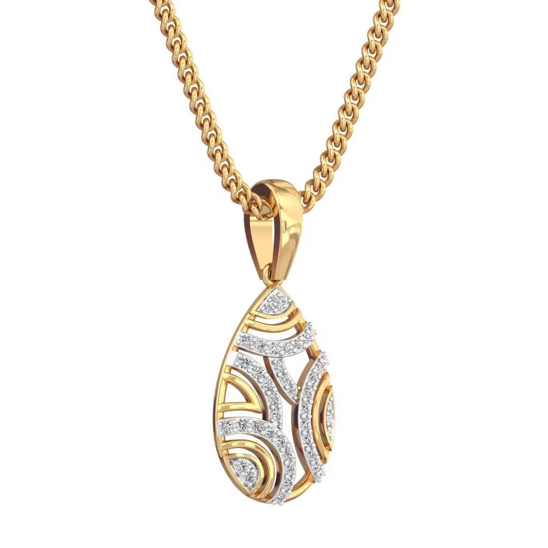 Party Wear 14k Gold Diamond Luxurious Necklace and Earrings Jewelry Sets for Women and Girls