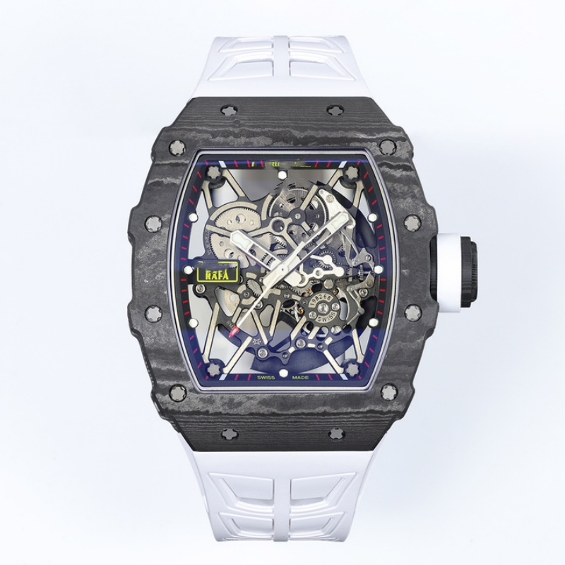 Top ZF Factory RM35-02 RMAL1 Movement NTPT Carbon Fiber case Mens Luxury Manual Winding Mechanical Watch for Richard Mill Watch