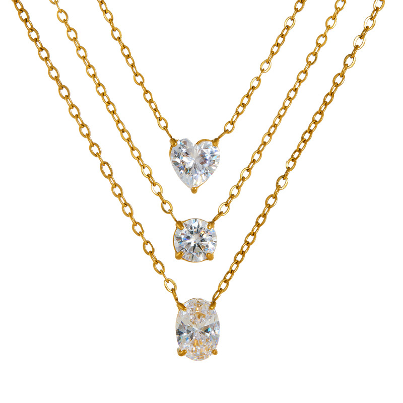 1.178CT Heart Lab-Grown Diamond Necklace with 18K Gold Wedding Party Gift Direct Factory Offer