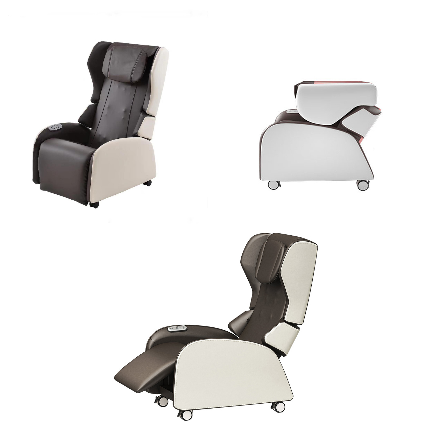 Factory Directly Wholesale Multi Functional Foldable Small Leather Armchair Massage Chair For Home Hotel 