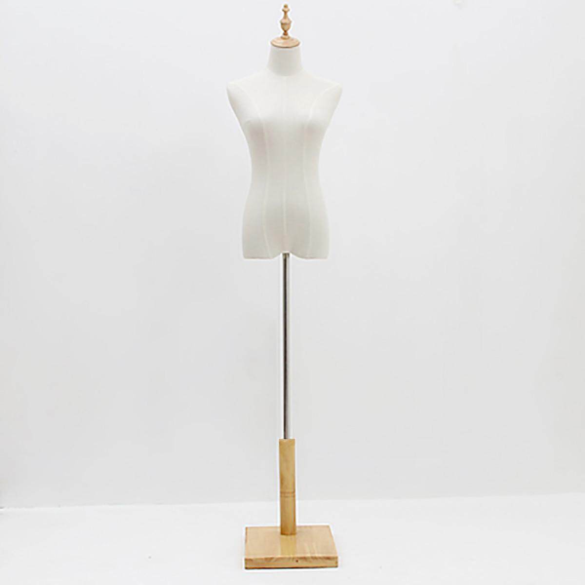 M-Size Female Mannequin Torso Dress Form Adjustable Dressmaker Display With Base
