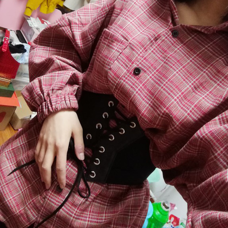 Super Value Woman Fashion Wide Black Corset Belt