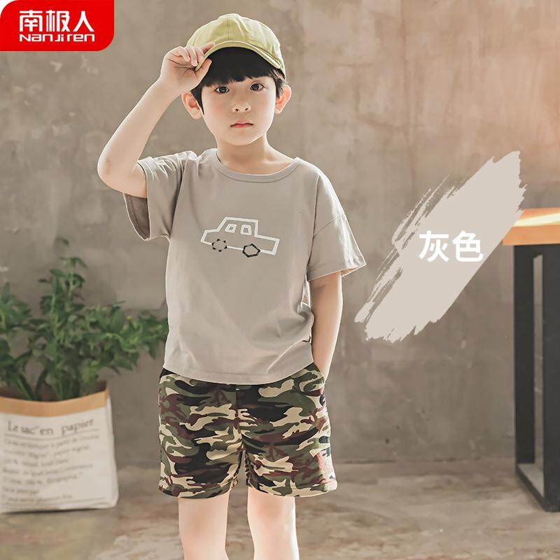 Kids Clothing Boys Set Cotton Short Sleeved T- Shirts And Shorts Children's Wear