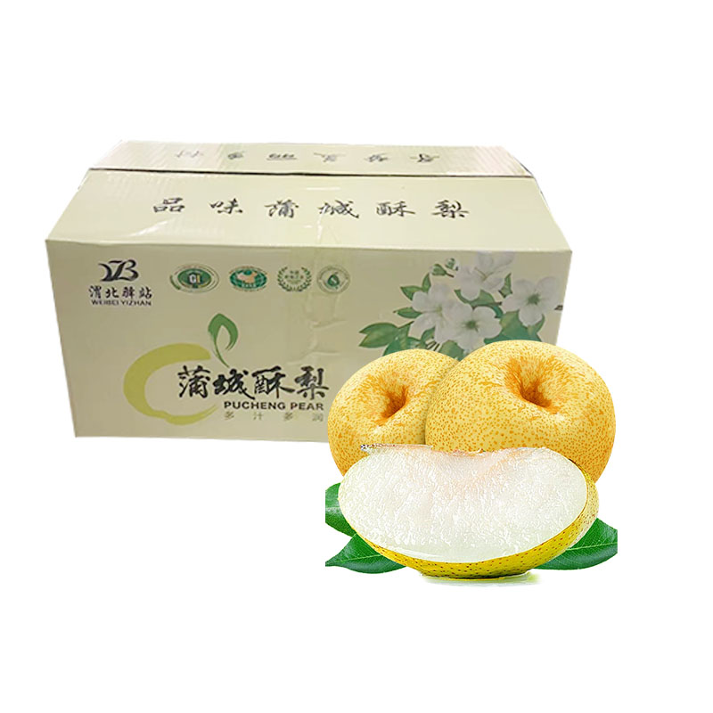 蒲城县脆甜多汁酥梨贡梨带箱14斤净重13斤单果200g