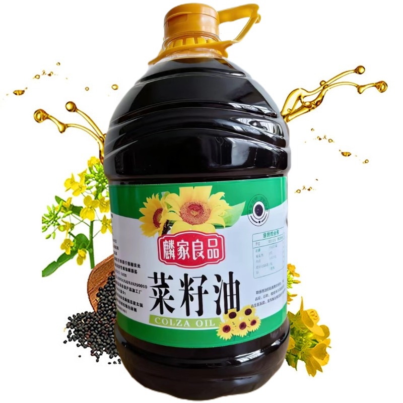 麟游县自产优质二级菜籽油5L/桶