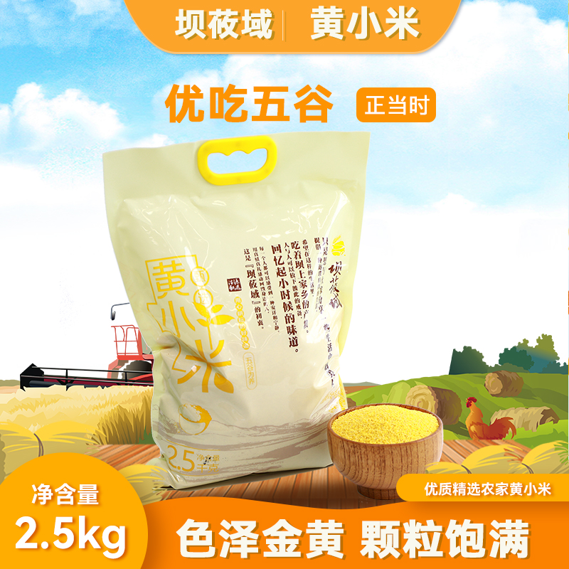 沽源县坝莜域黄小米2.5kg五谷杂粮粗粮小米粥