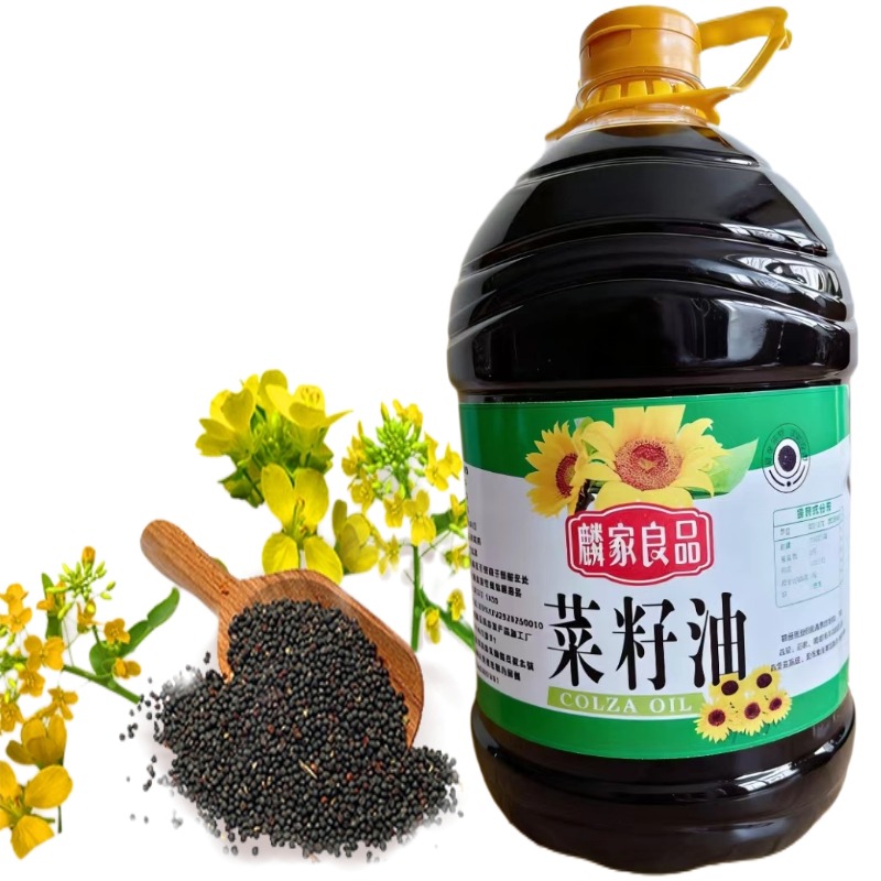 麟游县二级压榨菜籽油20L/桶供食堂单位采购