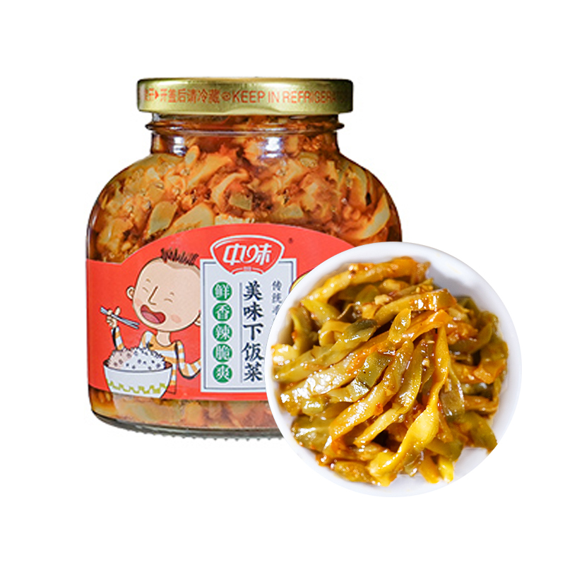 仪陇县榨菜泡菜咸菜 微微辣 美味下饭菜230g*12瓶/箱